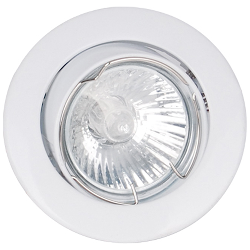 Enkel med Gimbal øjenlåg Roterende Spot Downlight Lampe Hvid IP21 GU10