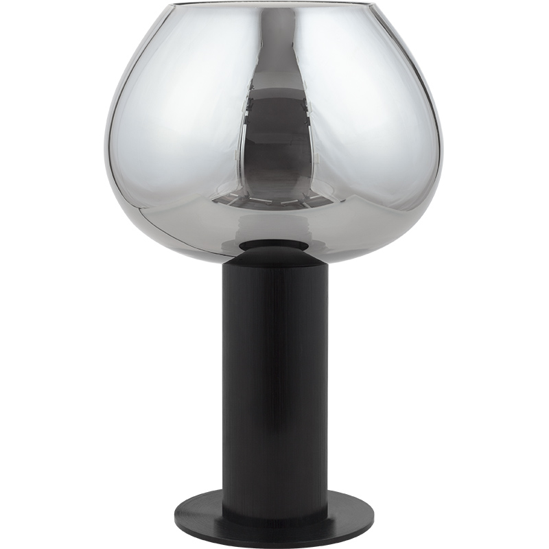 Mordern Elegant Column Skrivebordslampe Kelly Bordlampe Decor Light Full Smoke Glass E27 Dim