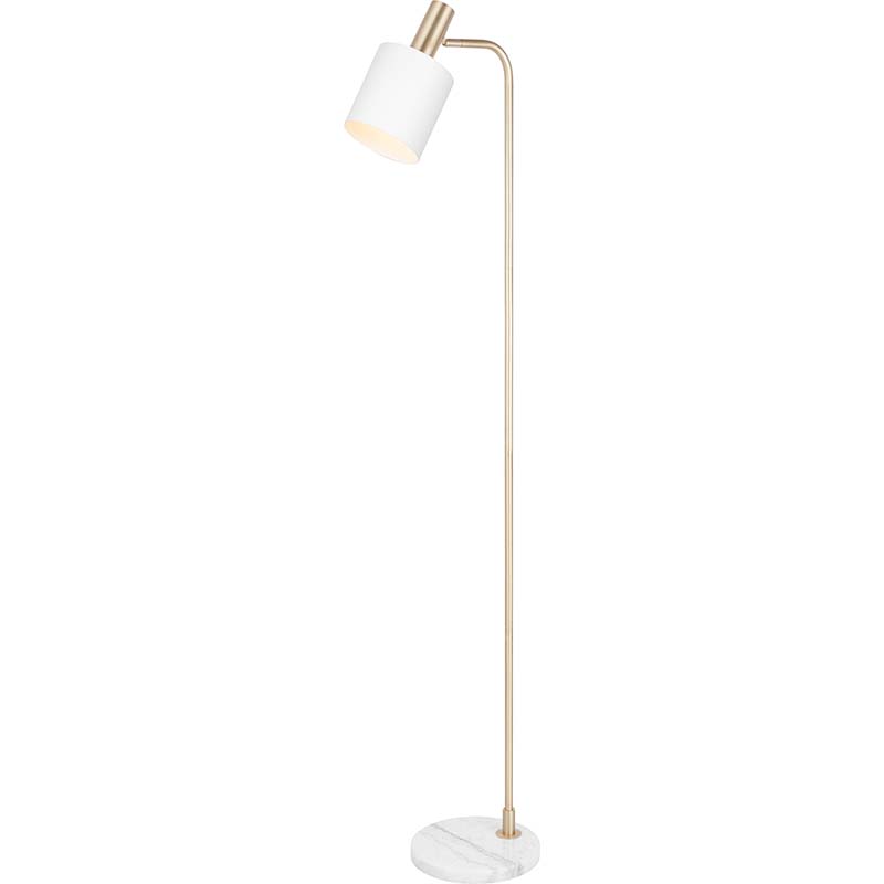 Elegant Nordic Authenic Design Gulvlampe til Reading Mat Hvid E27