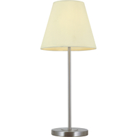 Moderne satin bordlampe med 6 graders anti-vip base og E14 fatning