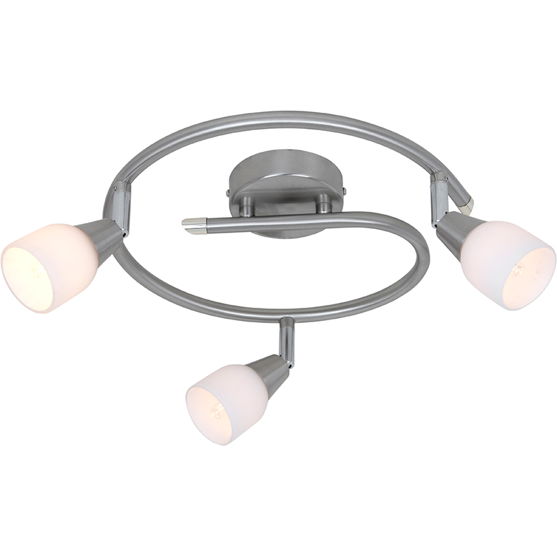 Simpelt almindeligt design af opalglas spiraljustering af loftspotlampe D40CM G9