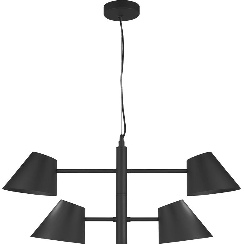 Nordic Modern Simple Light med Twin Swing Arms Justerbar Loft Pendent Light 4lys E27