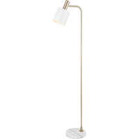 Elegant nordisk autentisk design mat hvid gulvlampe E27