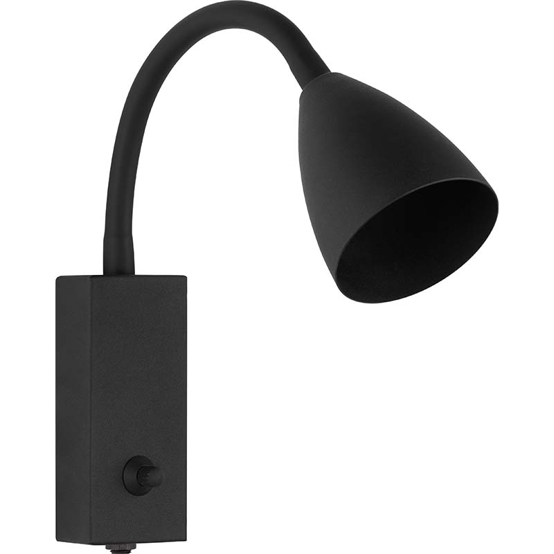 Nordic Modern Wall Spot Light Home Dekorativ Lys med Flex Arm Sand Sort GU10 Dim