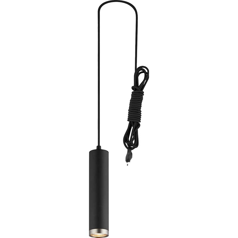 Enkel Attraktiv Slank Pendel Lampe Vindues Pendel Sandy Black E27