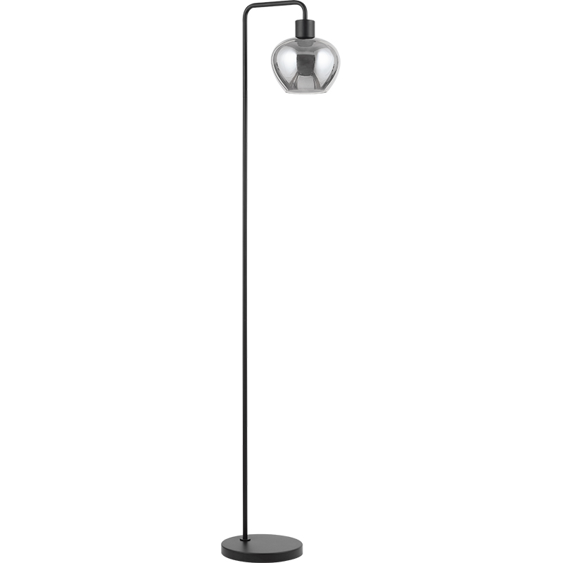 Moderne Elegant Design Kelly Standing Light Full Smoke Glas Gulvlampe E27 Dim