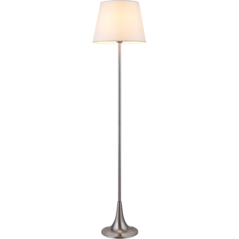 Moderne simpelt design gulvlampe satin høj stang E27