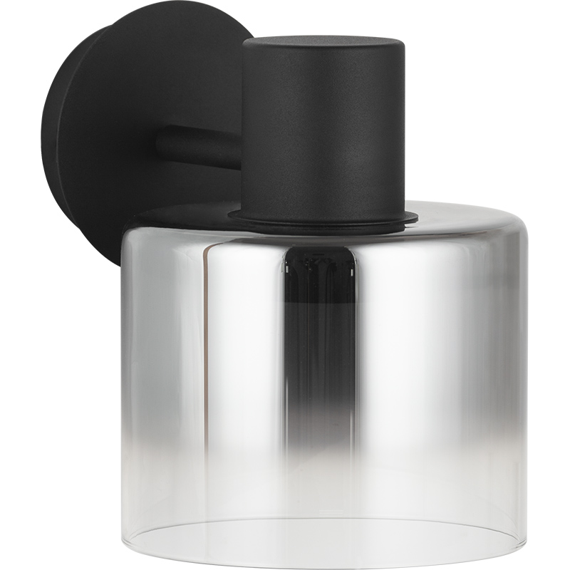 Nordic Simple Style Light Gradient Smoke Glas Væglampe til Up or Down Light E27 Dim