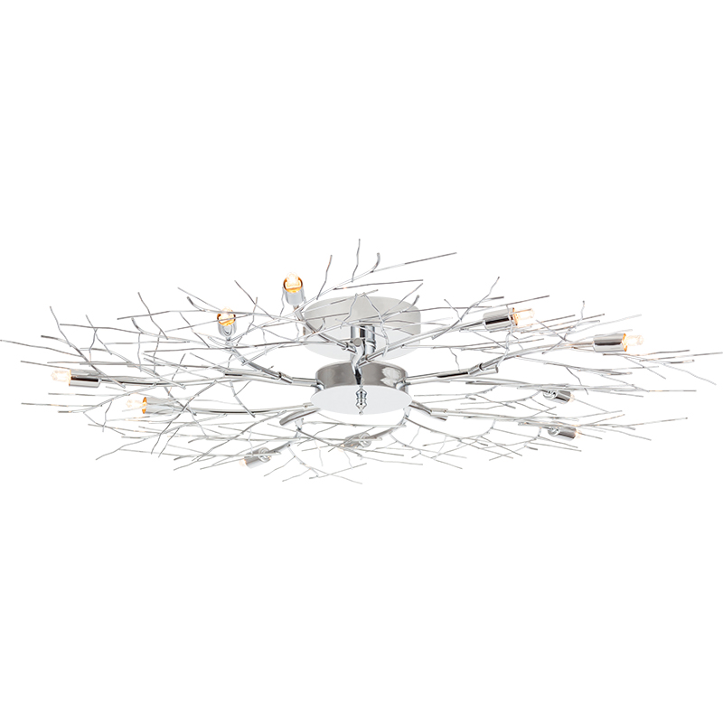 Mordern Design af Mangnolia Branch Loftlampe 10lys Chrome G9