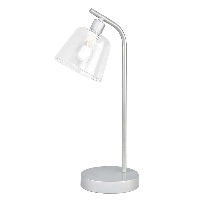 Nordic Glass Metal Bordlampe Industriel Natbord Lampe E14 Dim