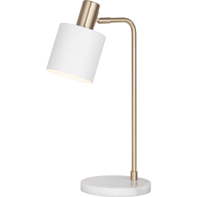 Elegant Nordic Authenic Design Bordlampe til Reading Mat Hvid E27