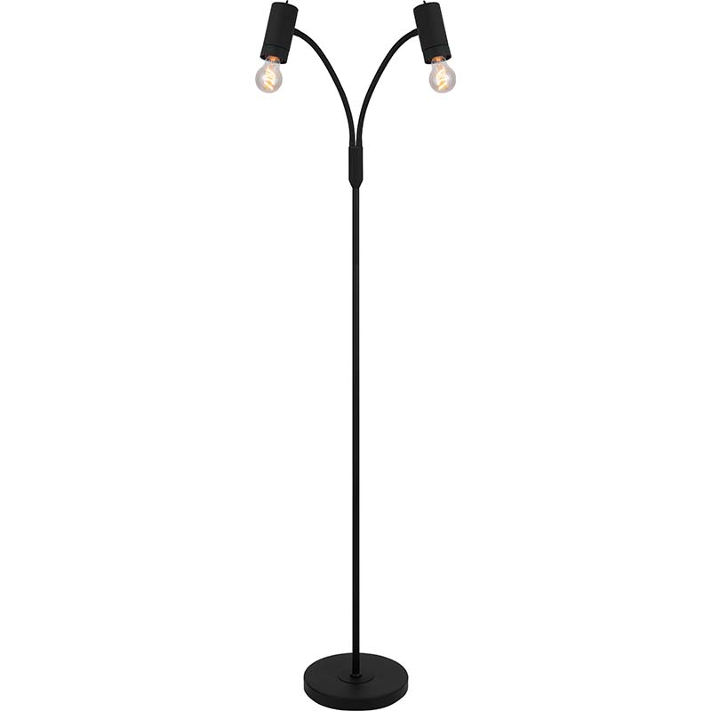 Clean Simplify Design Locker til forskellige Fiber Shade Twin Floor Lamp E27