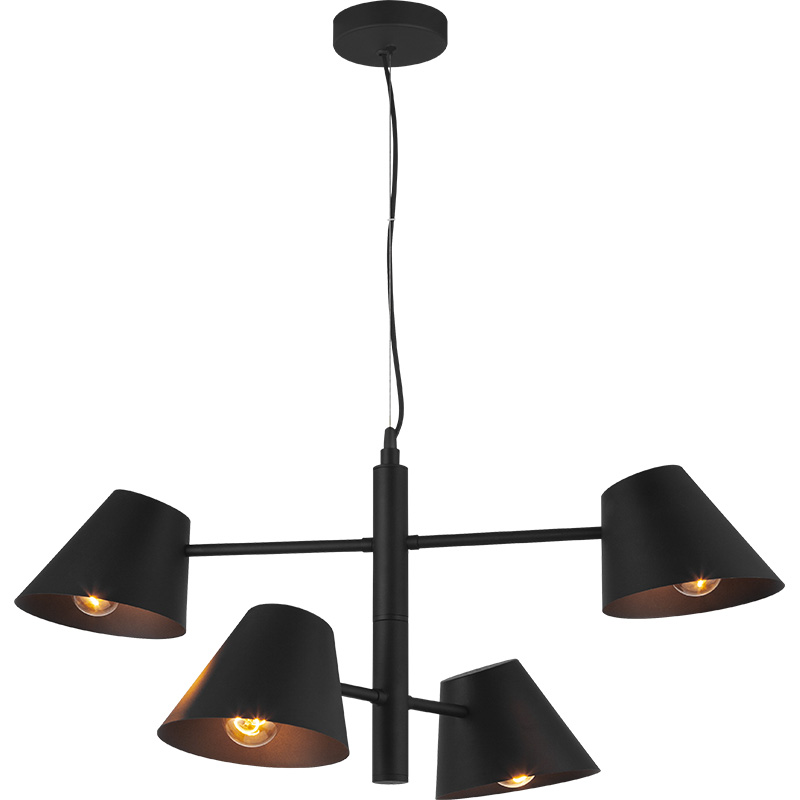 Nordic Modern Simple Light med Twin Swing Arms Justerbar Loft Pendent Light 4lys E27