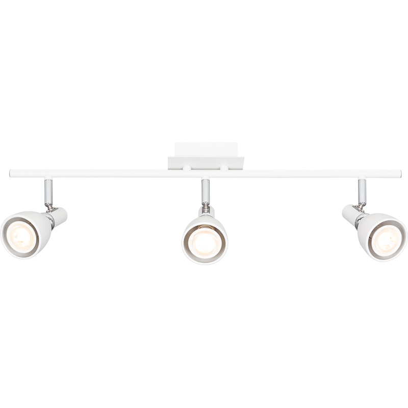 EMIL Loftslampe i nordisk moderne stil med 3 spots og GU10 fitting i Sandy White