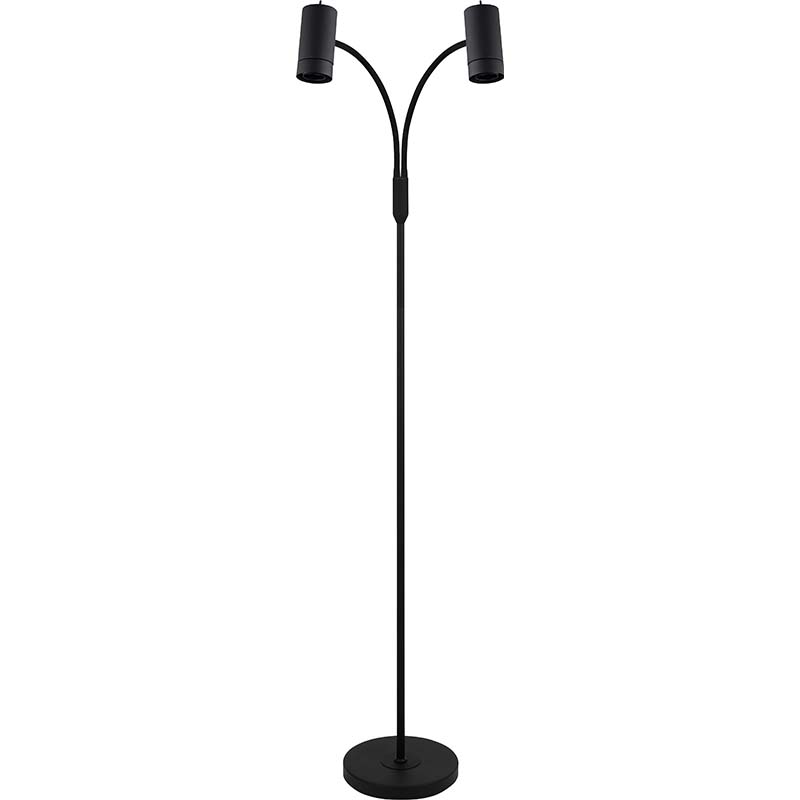 Clean Simplify Design Locker til forskellige Fiber Shade Twin Floor Lamp E27