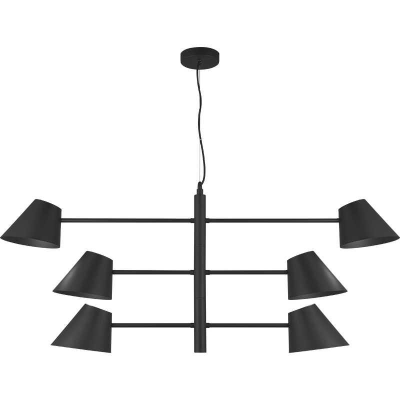 Nordic Modern Simple Light med Triple Swing Arms Justerbar Loft Pendent Light 6lys E27