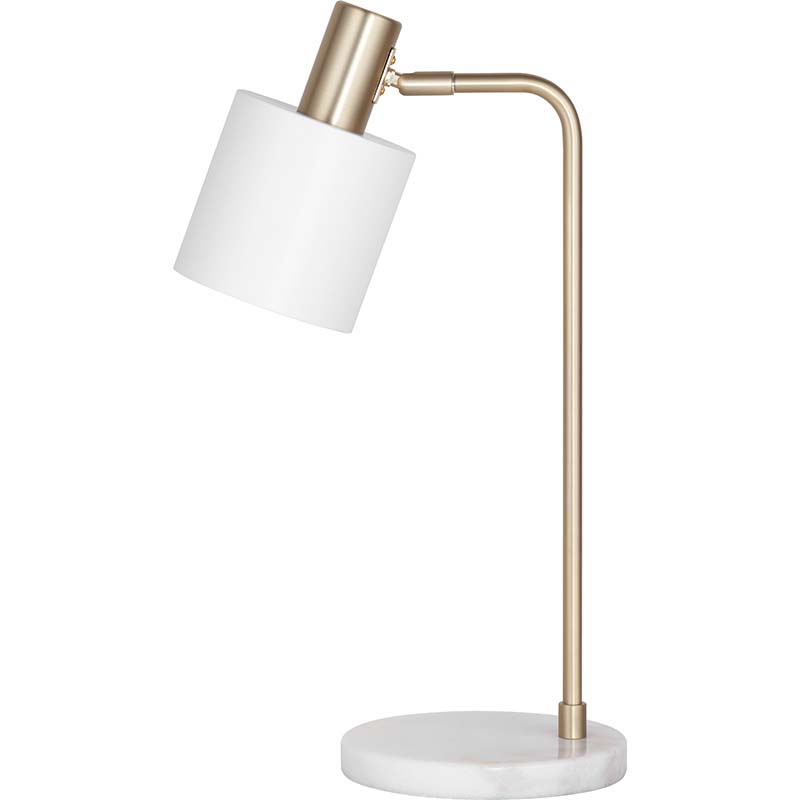 Elegant Nordic Authenic Design Bordlampe til Reading Mat Hvid E27