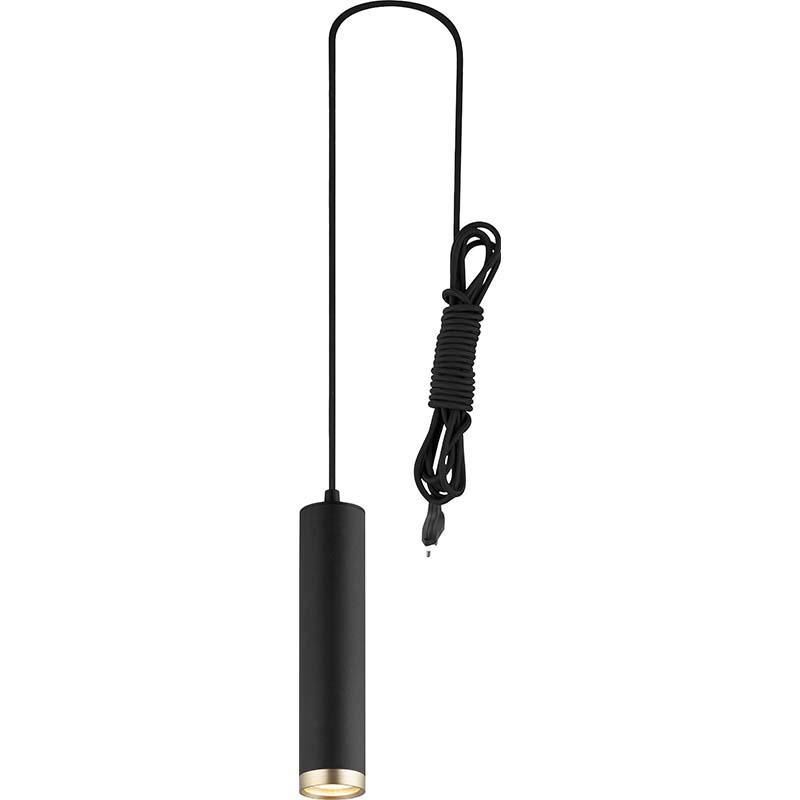 Enkel Attraktiv Slank Pendel Lampe Vindues Pendel Sandy Black E27